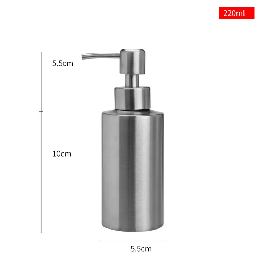 ~50/350/550ml Stainless Steel Liquid Soap Dispenser Kitchen Bathroom Lotion Pump Bottle Multifunction Sink Hand 1anitizer Holder
~50/350/550ml Stainless Steel Liquid Soap Dispenser Kitchen Bathroom Lotion Pump Bottle Multifunction Sink Hand 1anitizer Holder