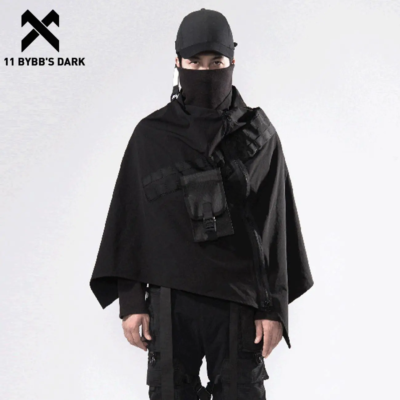 11 BYBB'S DARK Hip Hop Techwear Jacket Streetwear Zipper Bat Jacket Outdoor Windproof Shawl Loose Cardigan Windbreaker Cloak
11 BYBB'S DARK Hip Hop Techwear Jacket Streetwear Zipper Bat Jacket Outdoor Windproof Shawl Loose Cardigan Windbreaker Cloak