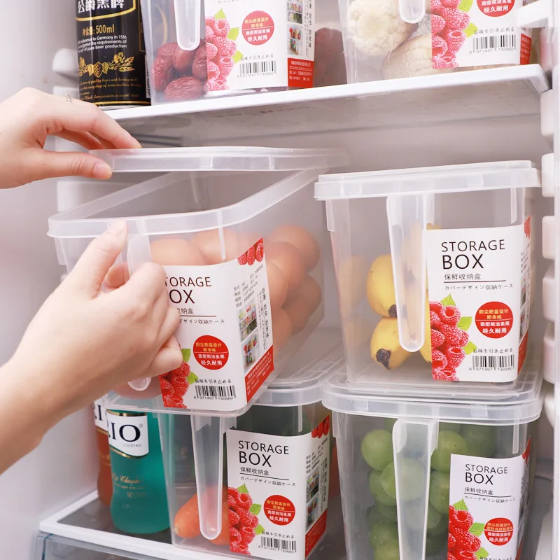 Refrigerator Storage Box Drawer Type Transparent Rectangular Fresh Storage Box Household Egg Food Freezer Storage Box
Refrigerator Storage Box Drawer Type Transparent Rectangular Fresh Storage Box Household Egg Food Freezer Storage Box