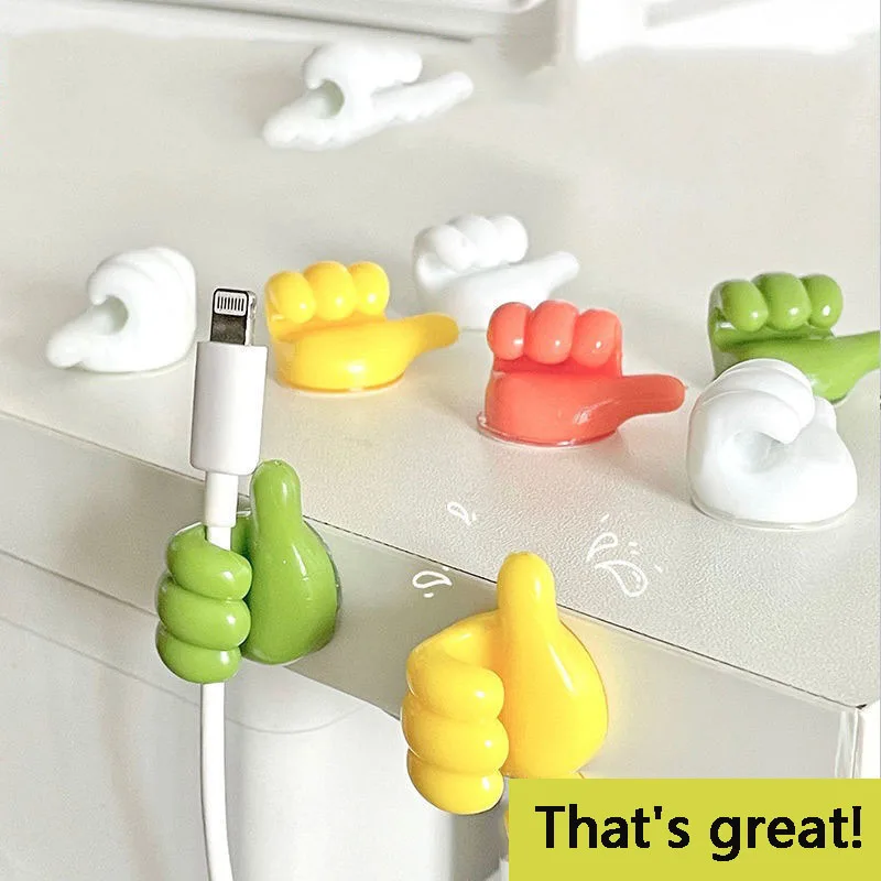 Creative Thumb Hooks Self-Adhesive Wall Decoration Hook Wire Hanger Storage Thumb Key Hanger Hook Data Cable Clip Wire Organize
Creative Thumb Hooks Self-Adhesive Wall Decoration Hook Wire Hanger Storage Thumb Key Hanger Hook Data Cable Clip Wire Organize