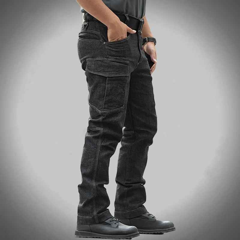 Tactical Cargo Jeans Multiple Men Pockets Wear-Resistant Long Trousers Male Outdoor Business Classic Casual Straight Jeans Pants
Tactical Cargo Jeans Multiple Men Pockets Wear-Resistant Long Trousers Male Outdoor Business Classic Casual Straight Jeans Pants