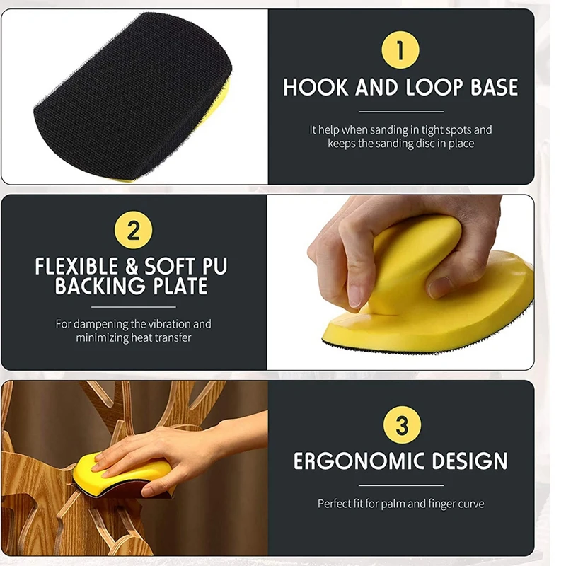 4Pcs 5Inch Hand Sanding Blocks,Round And Mouse-Shaped Soft Sanders Sanding Blocks For Furniture Restoration Craft
4Pcs 5Inch Hand Sanding Blocks,Round And Mouse-Shaped Soft Sanders Sanding Blocks For Furniture Restoration Craft