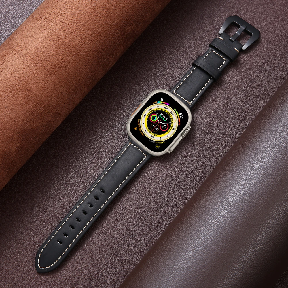 for Apple Watch 8 7 Band 45mm 41mm ultra 49mm Genuine Leather retro bracelet for iWatch 6 5 4 3 2 se 44mm 42mm 40mm 38mm correa
for Apple Watch 8 7 Band 45mm 41mm ultra 49mm Genuine Leather retro bracelet for iWatch 6 5 4 3 2 se 44mm 42mm 40mm 38mm correa