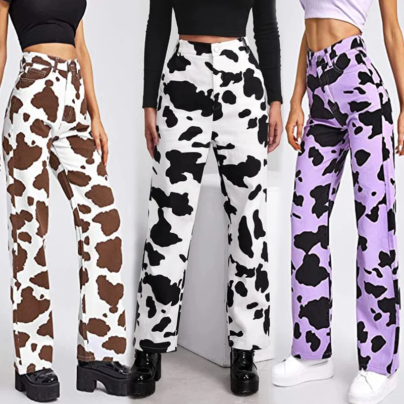 European and American style personality print zebra loose straight jeans women's fashion high waist casual pants ins 2023 new
European and American style personality print zebra loose straight jeans women's fashion high waist casual pants ins 2023 new