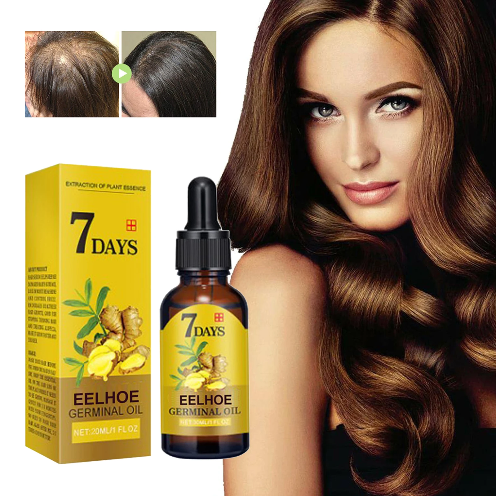 Ginger Hair Growth Oil Anti Hair Loss Treatment Dry Frizzy Damaged Strengthen Roots Nourish Fast Growing Essential Oil Hair Care
Ginger Hair Growth Oil Anti Hair Loss Treatment Dry Frizzy Damaged Strengthen Roots Nourish Fast Growing Essential Oil Hair Care