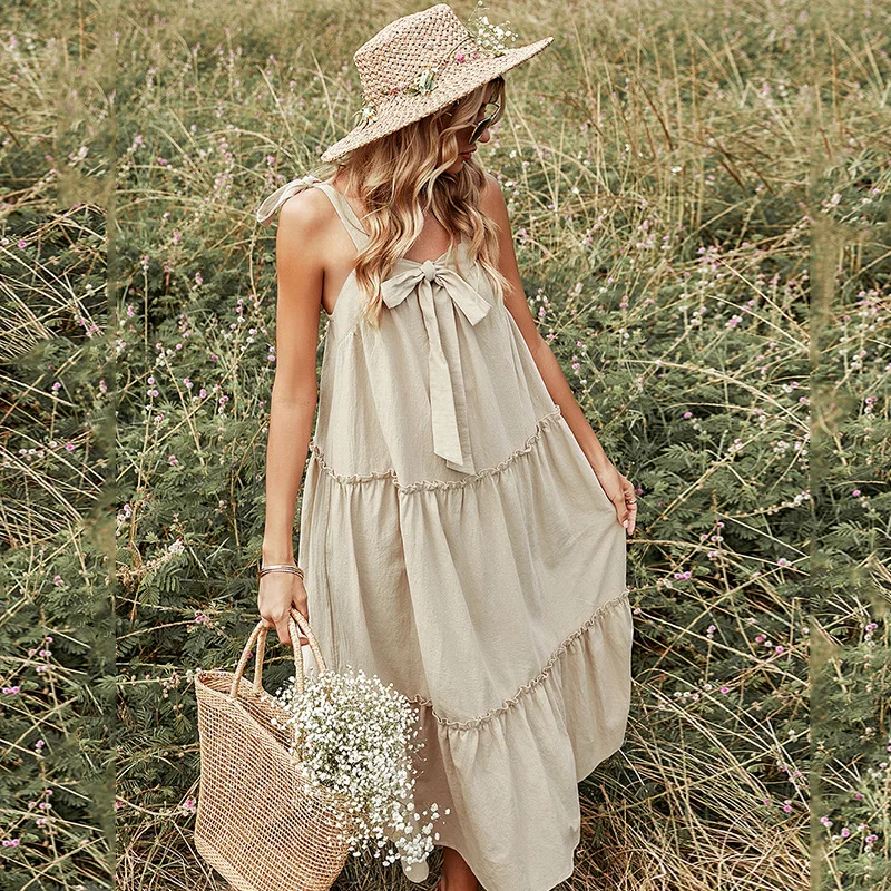 Women Long Dress Spring 2022 New Casual Patchwork Solid Sleeveless Belt Spaghetti Strap High Waist Dresses Dropshipping
Women Long Dress Spring 2022 New Casual Patchwork Solid Sleeveless Belt Spaghetti Strap High Waist Dresses Dropshipping