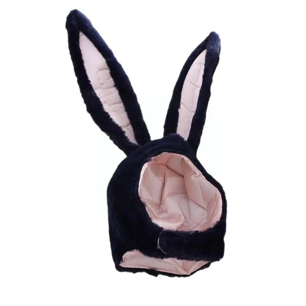 

Winter Plush Rabbit Bunny Ears Hats For Women Cute Warm Soft Beanies Head Hood Girls Costume Accessories Earflap Hat Headge A0R5