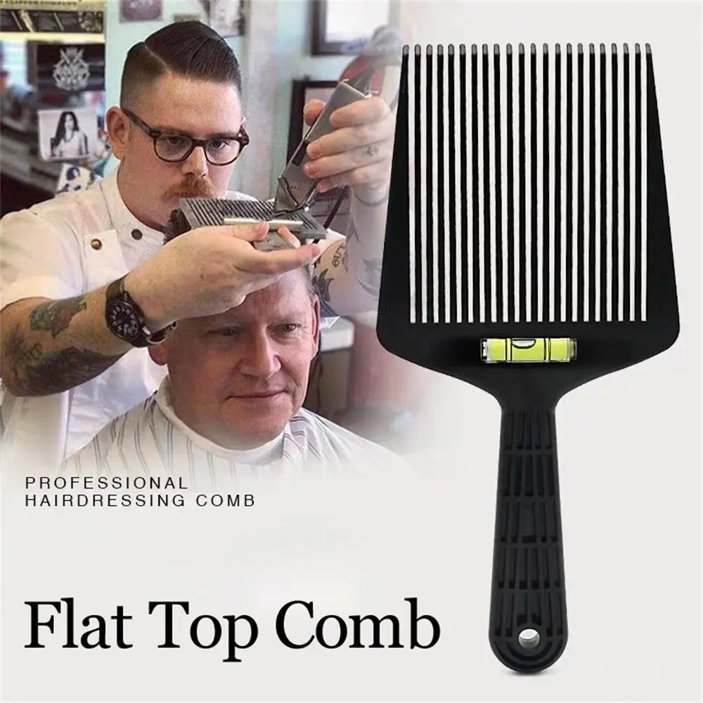 Professional Anti-slide Handle Styling Tool Barber Hair Cutting Short Hair Trimming Flat Top Comb With Liquid Balance
Professional Anti-slide Handle Styling Tool Barber Hair Cutting Short Hair Trimming Flat Top Comb With Liquid Balance