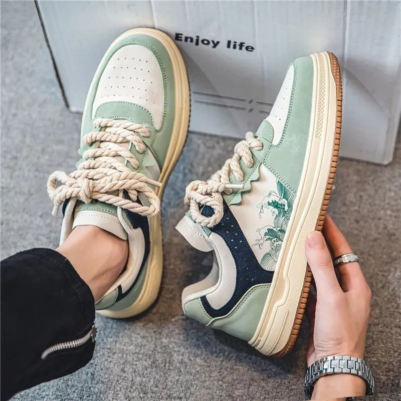 Trendy Men's Running Shoes 2023 Top Quality Casual PU leather Shoes Men Sneaker 2023 Spring Boys Student OutdoorsTenis Sneakers
Trendy Men's Running Shoes 2023 Top Quality Casual PU leather Shoes Men Sneaker 2023 Spring Boys Student OutdoorsTenis Sneakers
