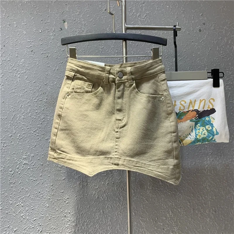 2022 Summer New Arrival Black Irregular A Line Short Mini Skirts Women Clothing Fashion Slim Khaki Bodycon Denim Skirt Female
2022 Summer New Arrival Black Irregular A Line Short Mini Skirts Women Clothing Fashion Slim Khaki Bodycon Denim Skirt Female