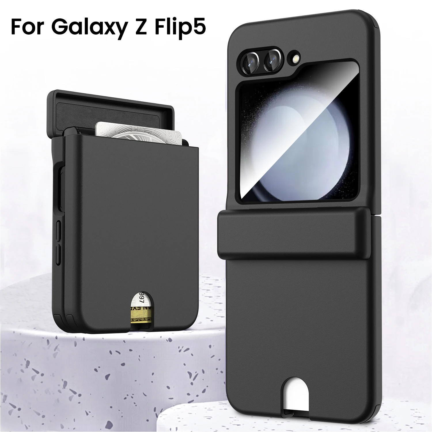 Пластиковый чехол для телефона Samsung Galaxy Z Flip 5 Flip5 5G с держателем для карт, полностью защищающий от петель противоударный чехол
Пластиковый чехол для телефона Samsung Galaxy Z Flip 5 Flip5 5G с держателем для карт, полностью защищающий от петель противоударный чехол