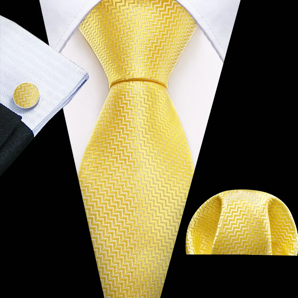 Yellow Stripe Men Necktie High Quality Silk Woven Pocket Square Cufflinks Set Groom Wedding Party Designer Gift Barry.Wang 5561
Yellow Stripe Men Necktie High Quality Silk Woven Pocket Square Cufflinks Set Groom Wedding Party Designer Gift Barry.Wang 5561