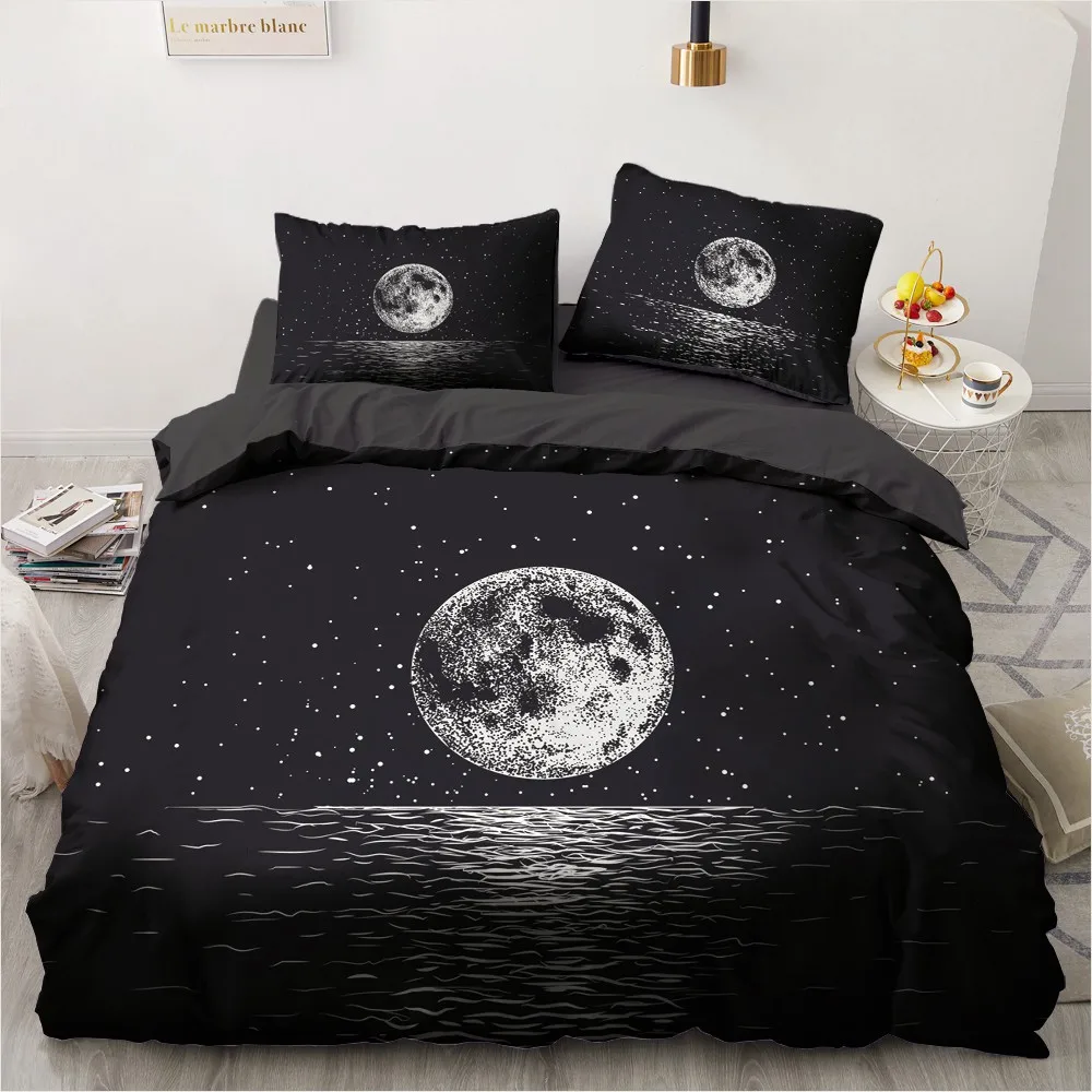 Комплекты постельного белья с 3D цифровыми блестящими планетами, черное семейное постельное белье, полный двуспальный размер, пододеяльник ... 
Комплекты постельного белья с 3D цифровыми блестящими планетами, черное семейное постельное белье, полный двуспальный размер, пододеяльник ...
