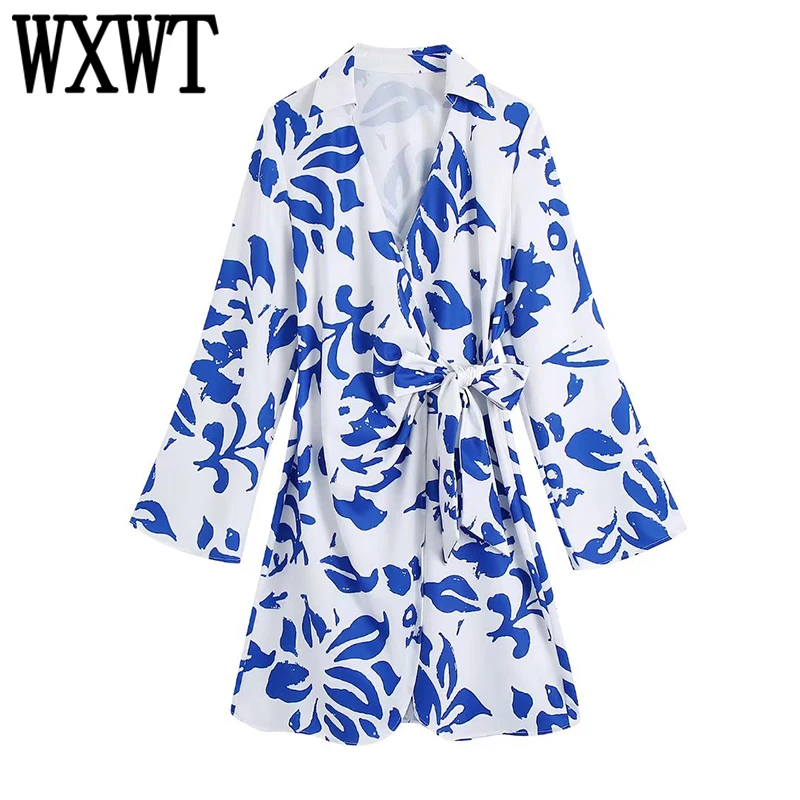 WXWT Women Knot Decoration Print Mini Dress Spring Long Sleeve Lace-up Ladies High Street Dress Vestidos BB22413
WXWT Women Knot Decoration Print Mini Dress Spring Long Sleeve Lace-up Ladies High Street Dress Vestidos BB22413