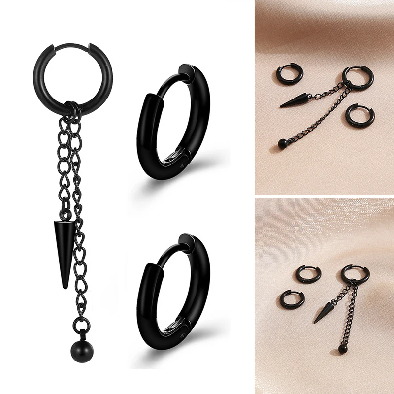 Black Metal Stainless Steel Ear Cuffs Without Piercing Punk Hoop Stud Clip Earrings For Women Earring Jewelry Hot Sale 2022
Black Metal Stainless Steel Ear Cuffs Without Piercing Punk Hoop Stud Clip Earrings For Women Earring Jewelry Hot Sale 2022
