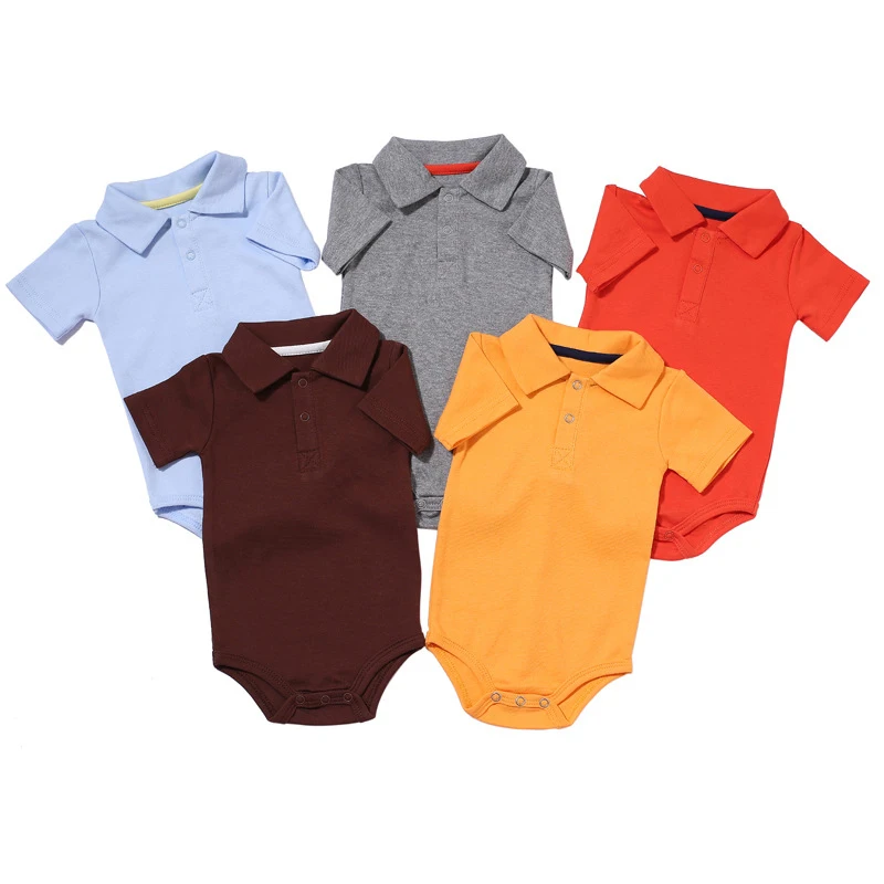 Summer Baby Boy Girl Rompers Turn-down Collar Infant Newborn Cotton Clothes Jumpsuit For 0-2Y Toddlers Bebe Outfits
Summer Baby Boy Girl Rompers Turn-down Collar Infant Newborn Cotton Clothes Jumpsuit For 0-2Y Toddlers Bebe Outfits