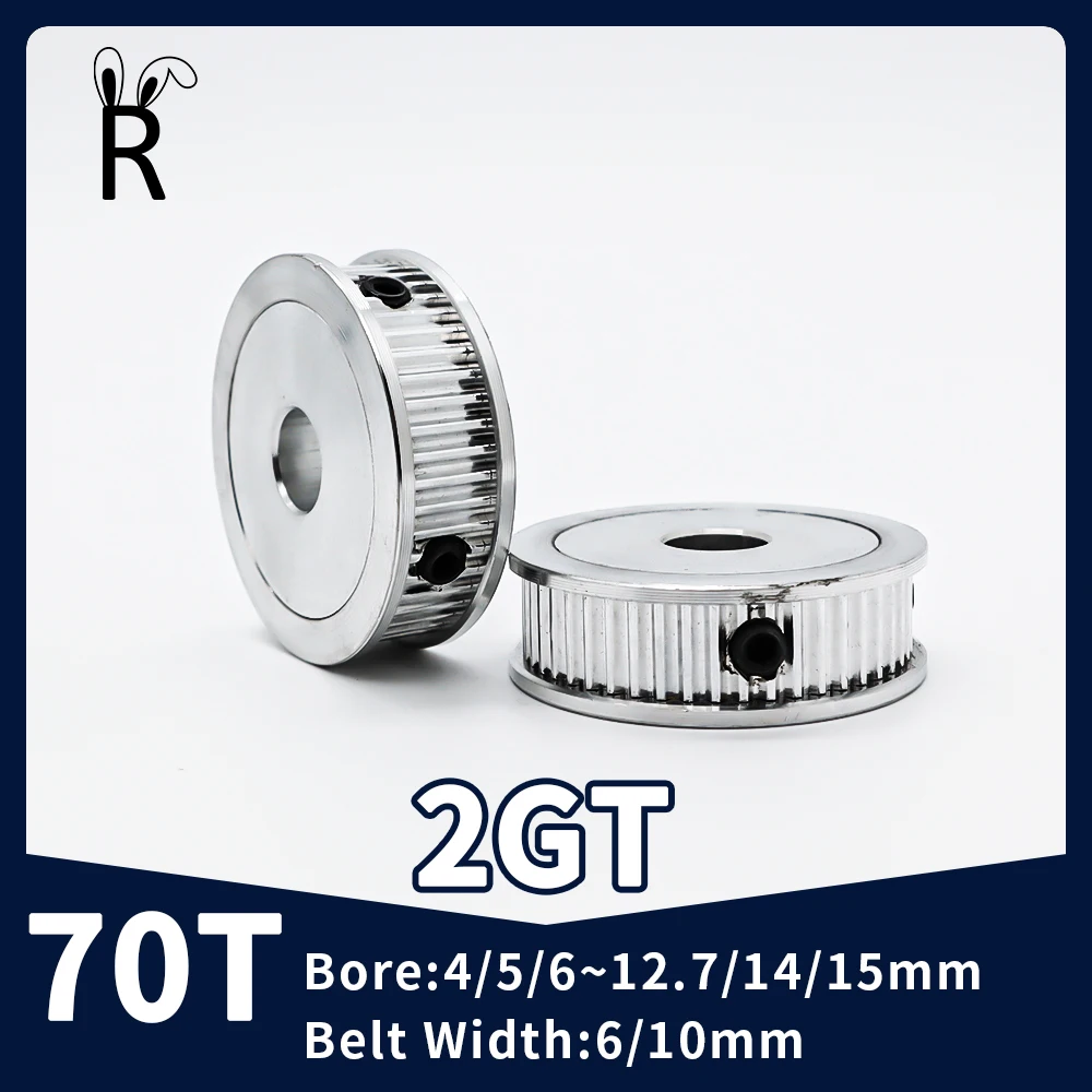 70T Teeth Idler GT2 Timing Pulley Bore 4/5/6~14/15mm Belt Width 6/10mm 3D Printer Parts 2GT Tensioning Wheels Synchronous Pulley
70T Teeth Idler GT2 Timing Pulley Bore 4/5/6~14/15mm Belt Width 6/10mm 3D Printer Parts 2GT Tensioning Wheels Synchronous Pulley