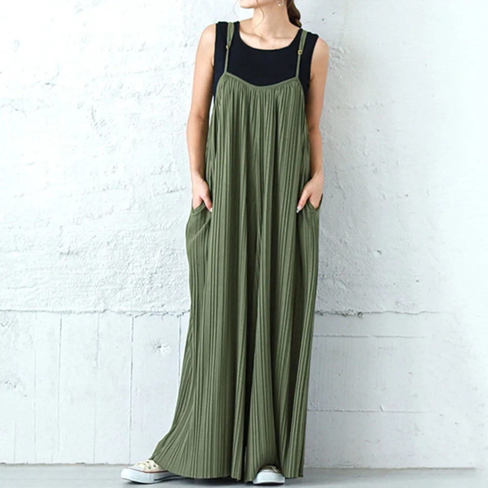Women Fashion Jumpsuit Solid Color Loose Suspender Dress Hakama Pullover Elegant Chic 2022 Summer New Korea Japan
Women Fashion Jumpsuit Solid Color Loose Suspender Dress Hakama Pullover Elegant Chic 2022 Summer New Korea Japan