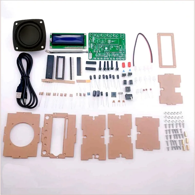 1 Set Radio Electronics Soldering Kit For DIY Electronics Kit RDA5807 Digital FM Receiver 5WAmplifier Audio Indicator
1 Set Radio Electronics Soldering Kit For DIY Electronics Kit RDA5807 Digital FM Receiver 5WAmplifier Audio Indicator