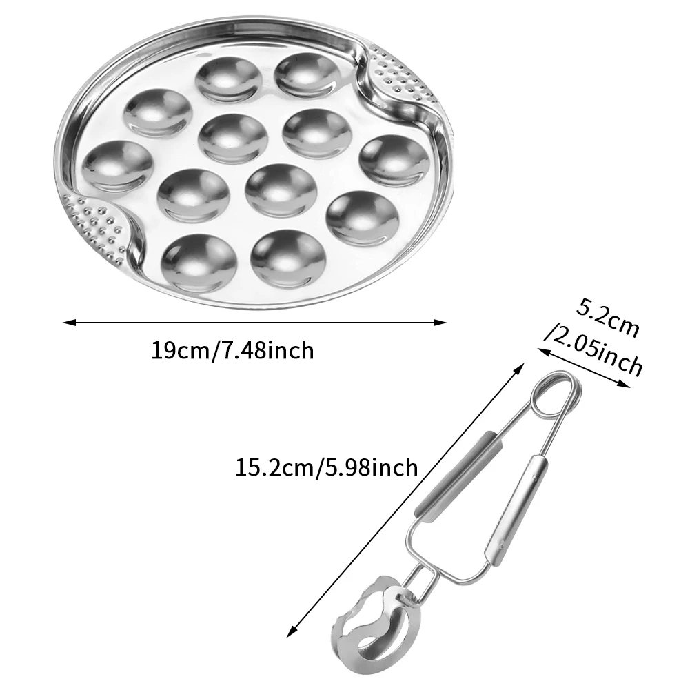 Baking Dish Escargot Plate Set Restaurant Tableware BBQ Dining Snail Tong Stainless Steel Home Mushroom Cooking Tool 12 Holes
Baking Dish Escargot Plate Set Restaurant Tableware BBQ Dining Snail Tong Stainless Steel Home Mushroom Cooking Tool 12 Holes