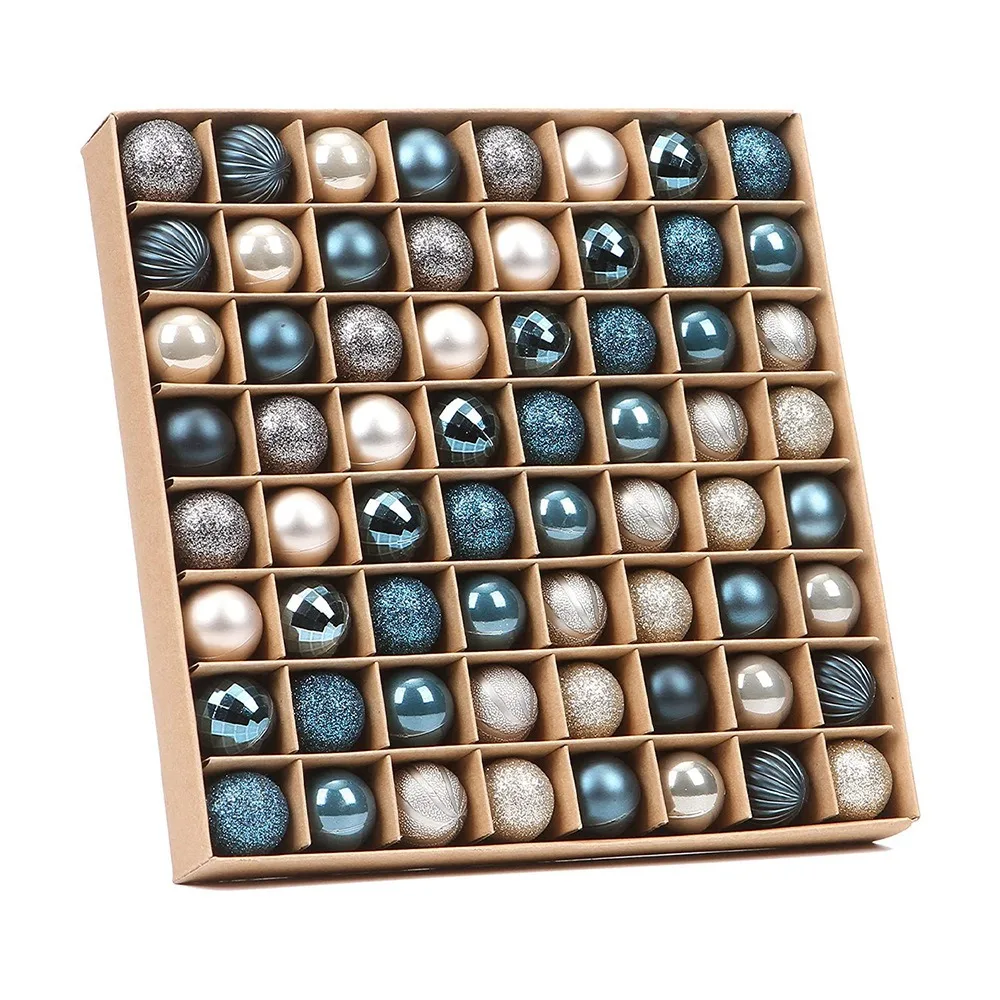 64 Pcs Multipurpose Christmas Ornaments Christmas Gifts Christmas Tree Balls -Blue Gold
64 Pcs Multipurpose Christmas Ornaments Christmas Gifts Christmas Tree Balls -Blue Gold