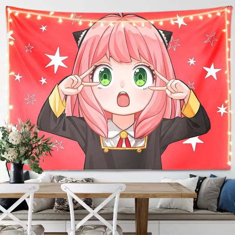 Anime SPY X FAMILY Anya Forger Yor 3D Print Tapestry Wall Hanging Anime Bedroom Living Room Wall Decor Decorative Tapestries
Anime SPY X FAMILY Anya Forger Yor 3D Print Tapestry Wall Hanging Anime Bedroom Living Room Wall Decor Decorative Tapestries