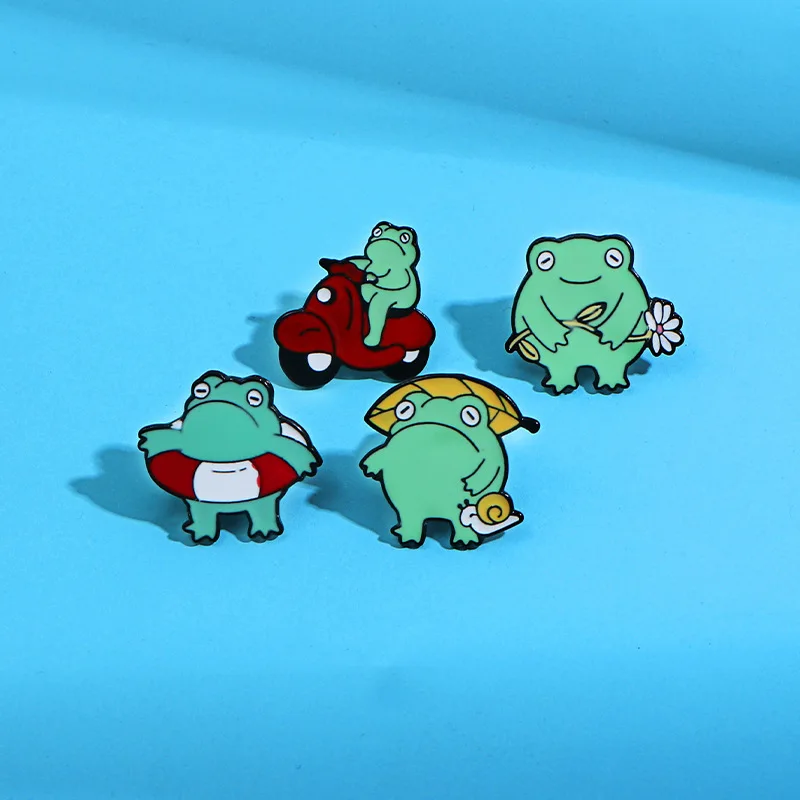 Fashion Green Frog Brooch Lapel Button Pin Accessories Alloy Personality Animal Brooch Men's and Women's Clothing Bag Decoration
Fashion Green Frog Brooch Lapel Button Pin Accessories Alloy Personality Animal Brooch Men's and Women's Clothing Bag Decoration