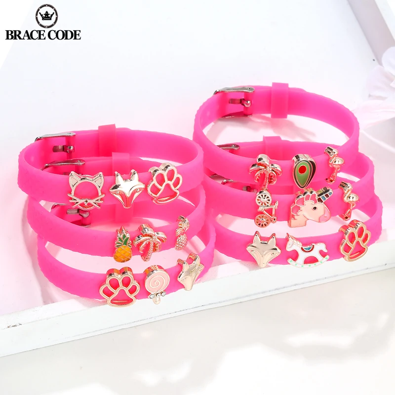 BRACE CODE My Angel Jewelry Fine Jewelry Red Bracelet DIY Small Rose Gold Bead Rubber Silicone Strap Women Children Bracelet
BRACE CODE My Angel Jewelry Fine Jewelry Red Bracelet DIY Small Rose Gold Bead Rubber Silicone Strap Women Children Bracelet