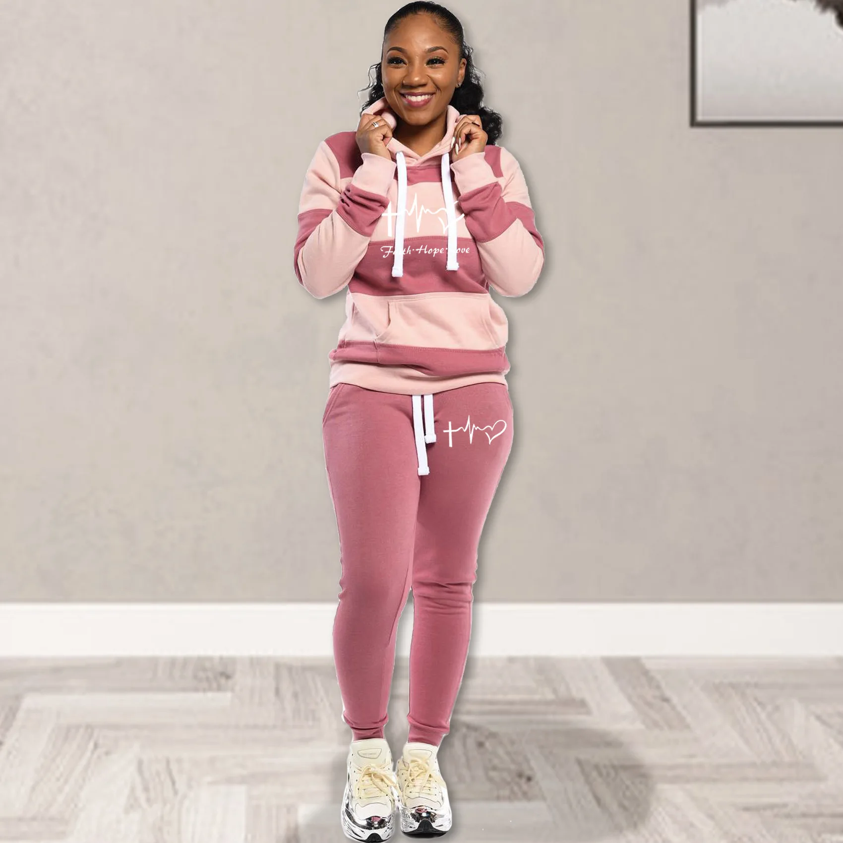 Winter Two Piece Set Tracksuit Women Sweatshirt Print Hoodies+Pants Sportwear Female Hooded Set Hoodies Suit Clothing
Winter Two Piece Set Tracksuit Women Sweatshirt Print Hoodies+Pants Sportwear Female Hooded Set Hoodies Suit Clothing