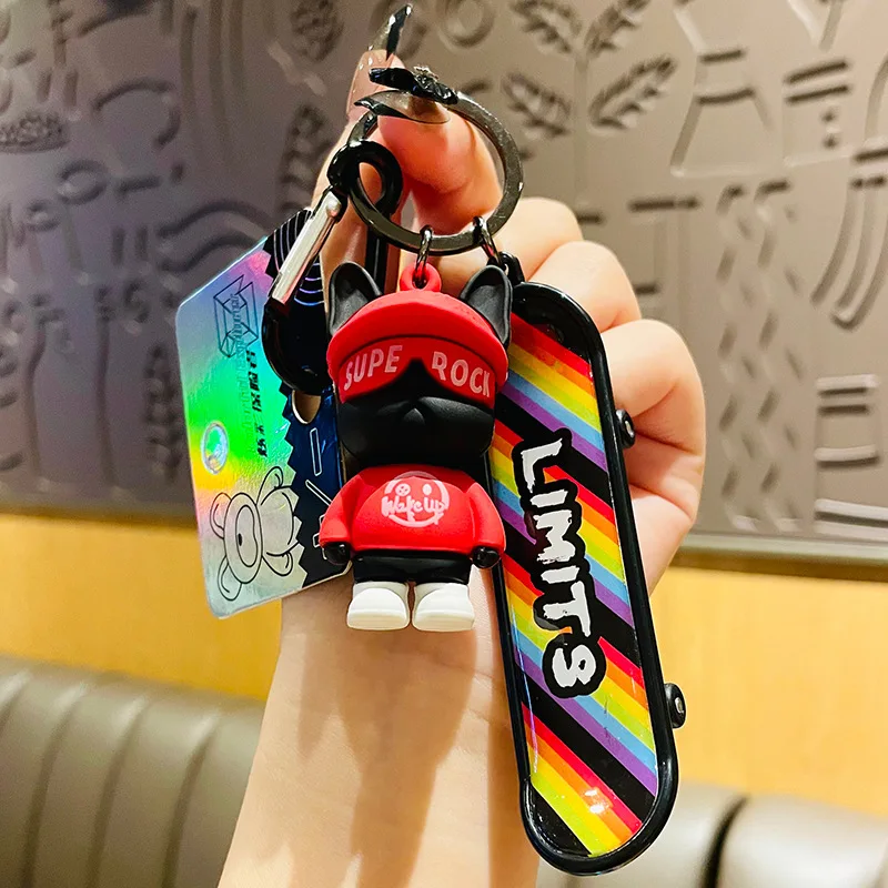 Bentoy Milkjoy Bag Pendant Keychain Creative Street Skateboard Doll Personality Car Keychain Sliding Color Bear Accessories
Bentoy Milkjoy Bag Pendant Keychain Creative Street Skateboard Doll Personality Car Keychain Sliding Color Bear Accessories