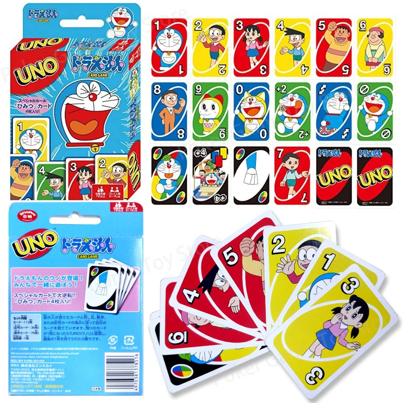 Doraemon Board Game UNO Card Gamed Nobita Nobi Anime Figure Family Funny Playing Cards Toys Kids Adult Games for Party
Doraemon Board Game UNO Card Gamed Nobita Nobi Anime Figure Family Funny Playing Cards Toys Kids Adult Games for Party