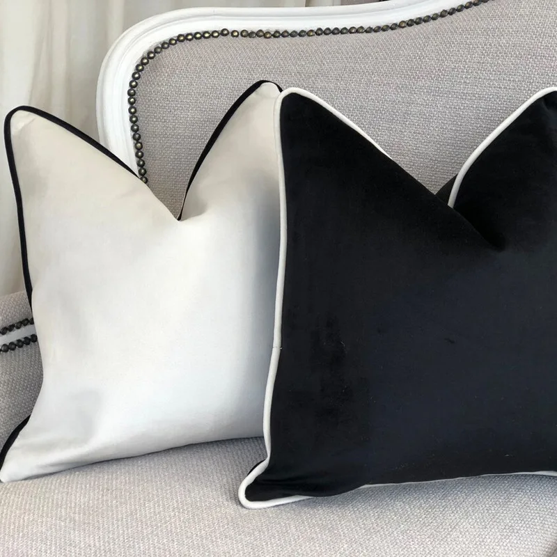 Nordic Pillowcase Simple White Velvet Cover Style Quality Pillow And Hemming Light Cushions Cases Luxury Modern 50x50 Black High
Nordic Pillowcase Simple White Velvet Cover Style Quality Pillow And Hemming Light Cushions Cases Luxury Modern 50x50 Black High