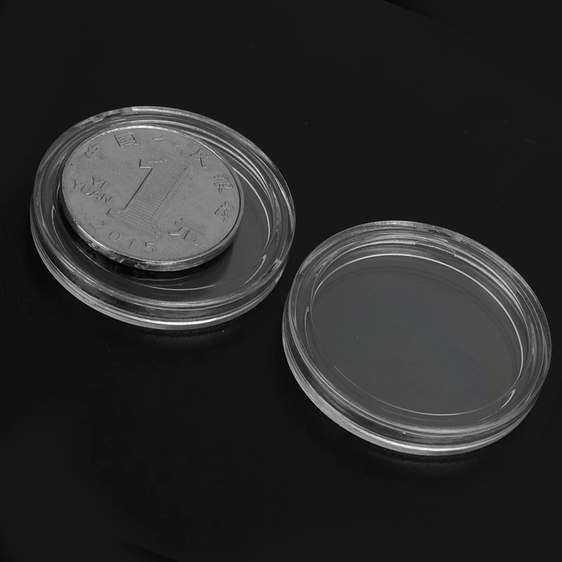 100Pcs 26mm Round Coin Holder Display Capsules Box Storage Clear Display Cases Coin Holders For Coin Collection
100Pcs 26mm Round Coin Holder Display Capsules Box Storage Clear Display Cases Coin Holders For Coin Collection