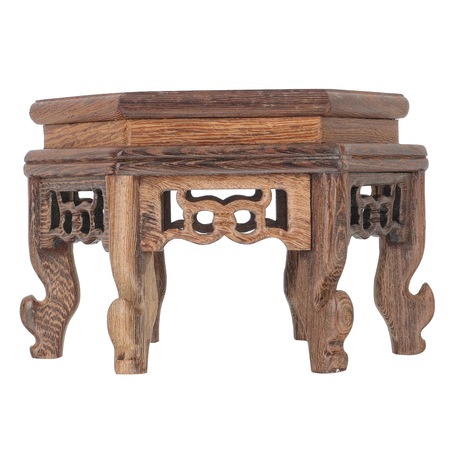 Chicken Wing Wood Hexagonal Table Potted Display Shelf Wooden Stand Crafts Flowerpot Riser Vase Indoor Trellis Plants
Chicken Wing Wood Hexagonal Table Potted Display Shelf Wooden Stand Crafts Flowerpot Riser Vase Indoor Trellis Plants