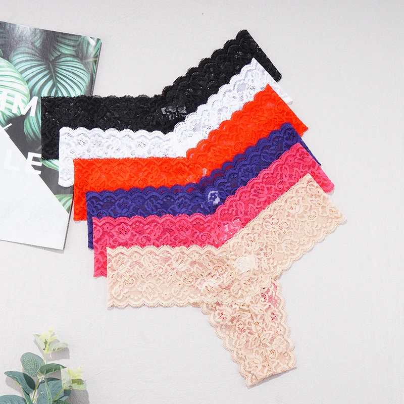 Woman Lace Thong Low-Rise G String Sexy Briefs Female Lingerie Transparent T-back Solid Color Underwear Ladies Tangas
Woman Lace Thong Low-Rise G String Sexy Briefs Female Lingerie Transparent T-back Solid Color Underwear Ladies Tangas