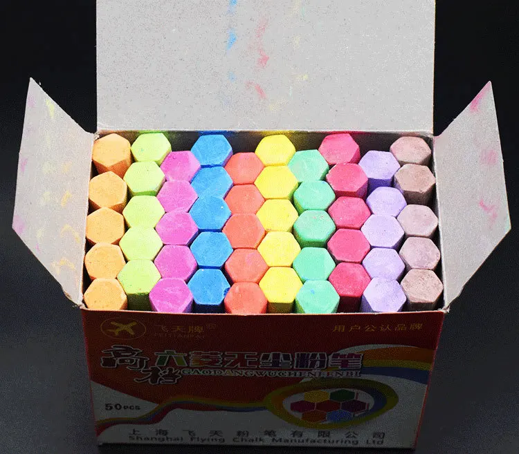 Postage Chalk Dust-Free Color Flying Chalk Teaching Public Examination Blackboard Newspaper Children'S Household Hexagon
Postage Chalk Dust-Free Color Flying Chalk Teaching Public Examination Blackboard Newspaper Children'S Household Hexagon