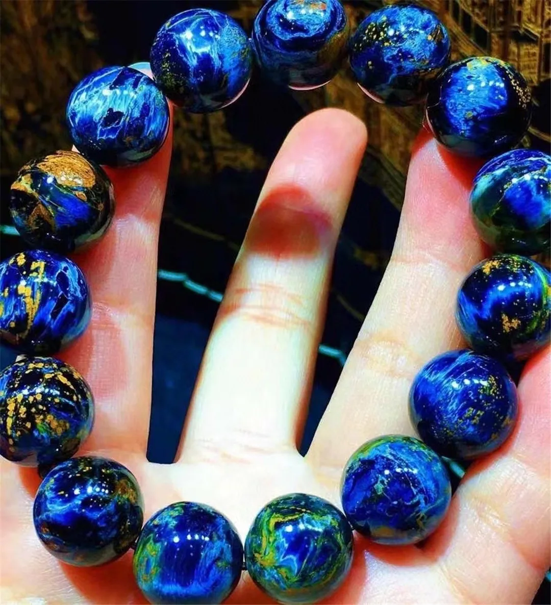 14mm Natural Pietersite Stone Bracelet For Women Lady Men Wealthy Healing Gift Blue Crystal Beads Namibia Gemstone Jewelry AAAAA
14mm Natural Pietersite Stone Bracelet For Women Lady Men Wealthy Healing Gift Blue Crystal Beads Namibia Gemstone Jewelry AAAAA