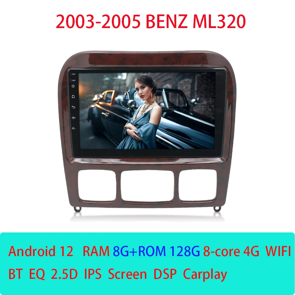 Автомагнитола для BENZ ML320 2003-2005 автомобильное радио мультимедийный плеер