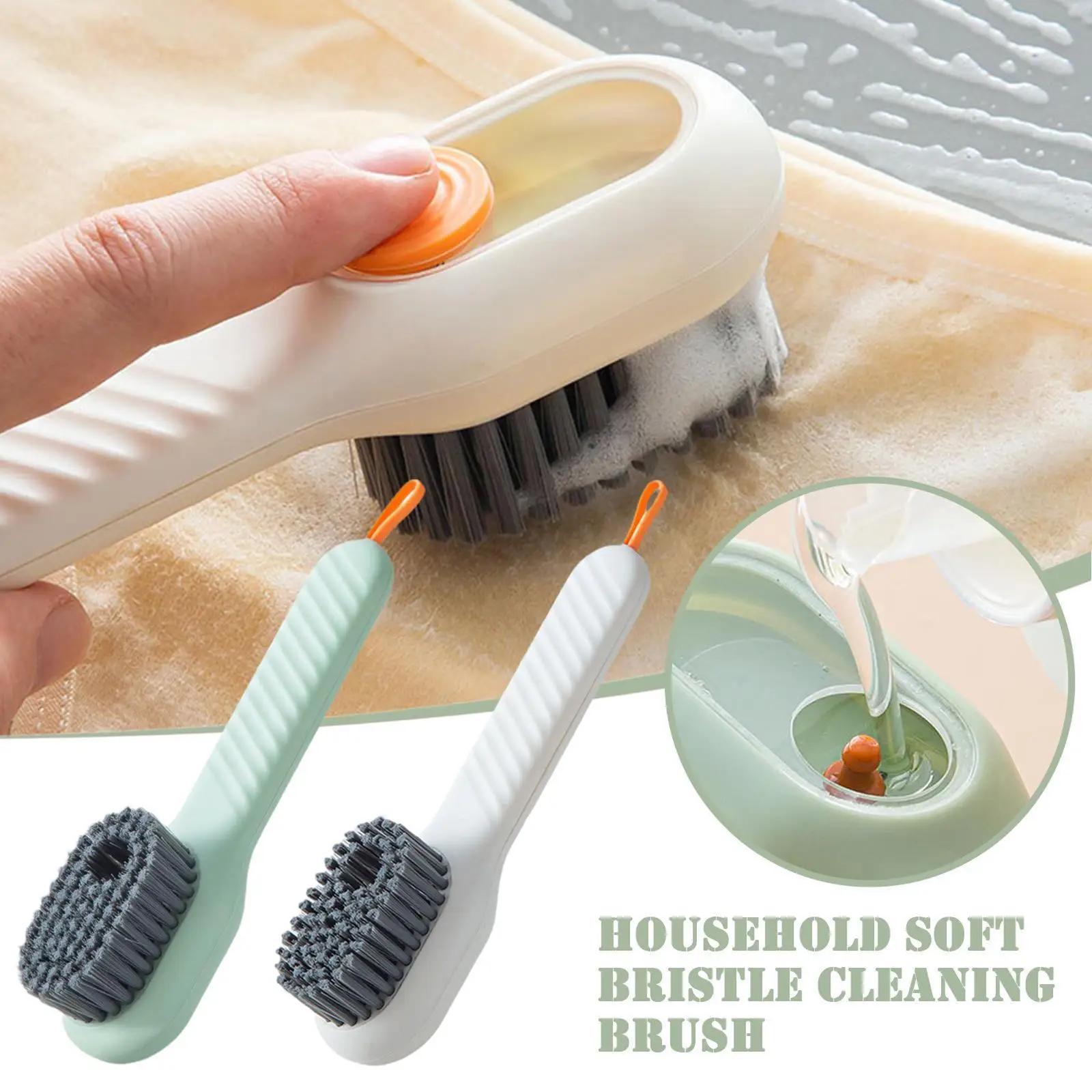 Multifunction Soft Bristled Liquid Shoe Brush Long Handle Brush Clothes Brush Shoe Clothing Board Brush Household Cleaning Tool
Multifunction Soft Bristled Liquid Shoe Brush Long Handle Brush Clothes Brush Shoe Clothing Board Brush Household Cleaning Tool