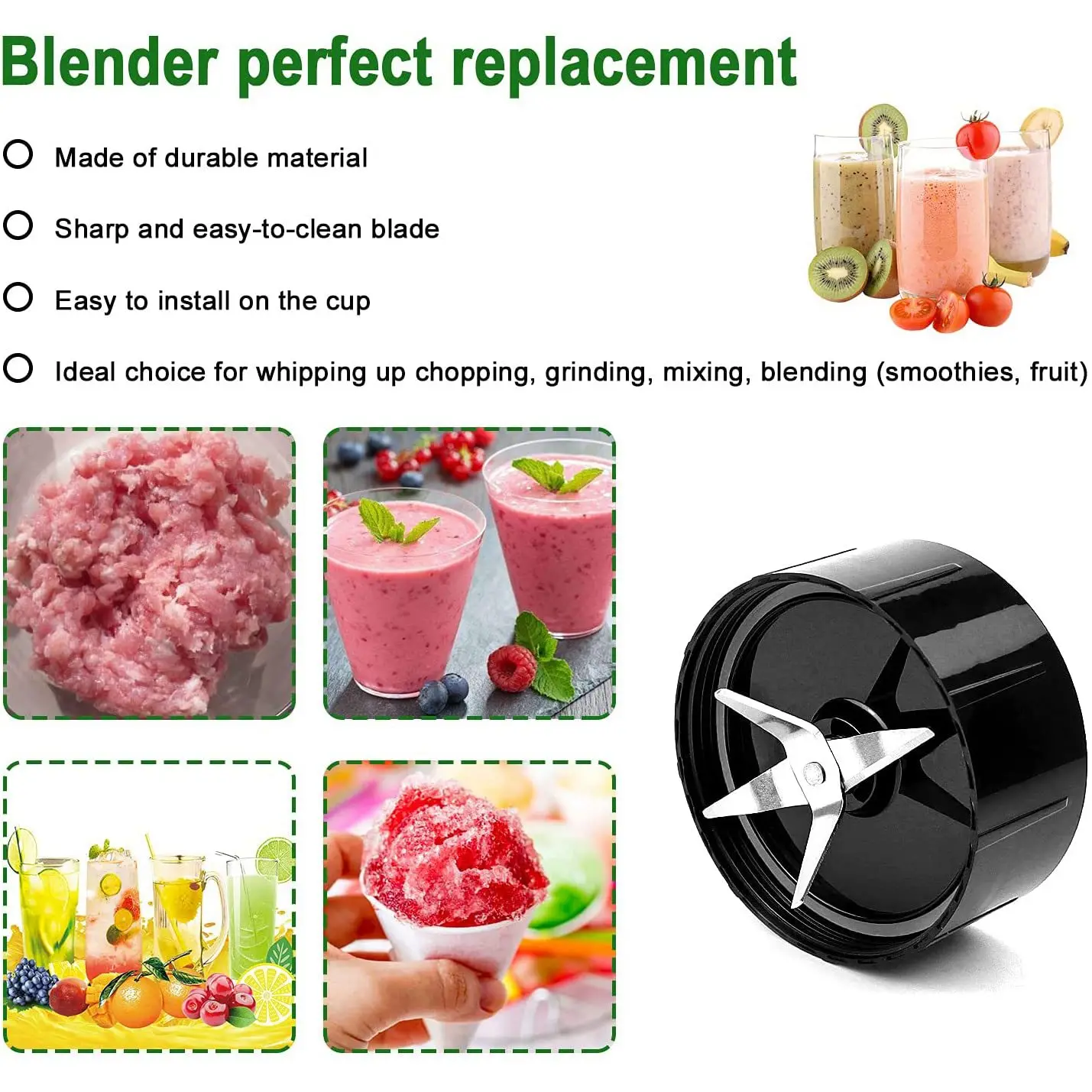 Cross Blade Replacement Part Compatible for Magic-Bullet (250W, MB1001 Series) Blade Stainless Steel Cross Blade Spare
Cross Blade Replacement Part Compatible for Magic-Bullet (250W, MB1001 Series) Blade Stainless Steel Cross Blade Spare