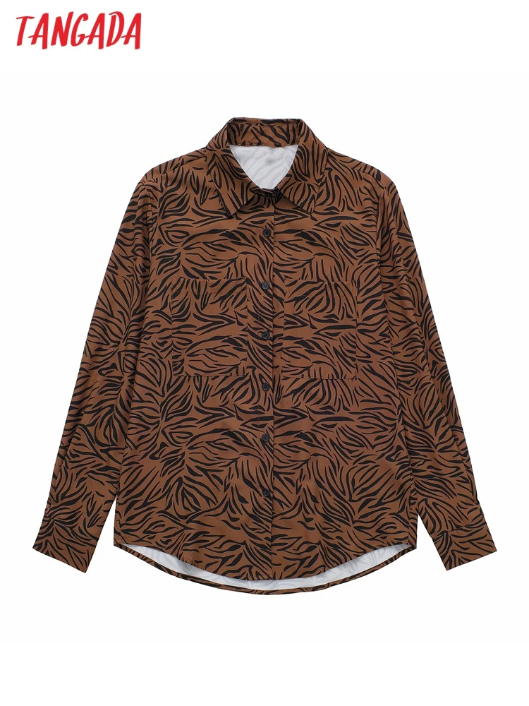 Tangada Women Vintage Leopard Print Shirt Long Sleeve 2022 Chic Female High Street Loose Shirt JE188
Tangada Women Vintage Leopard Print Shirt Long Sleeve 2022 Chic Female High Street Loose Shirt JE188