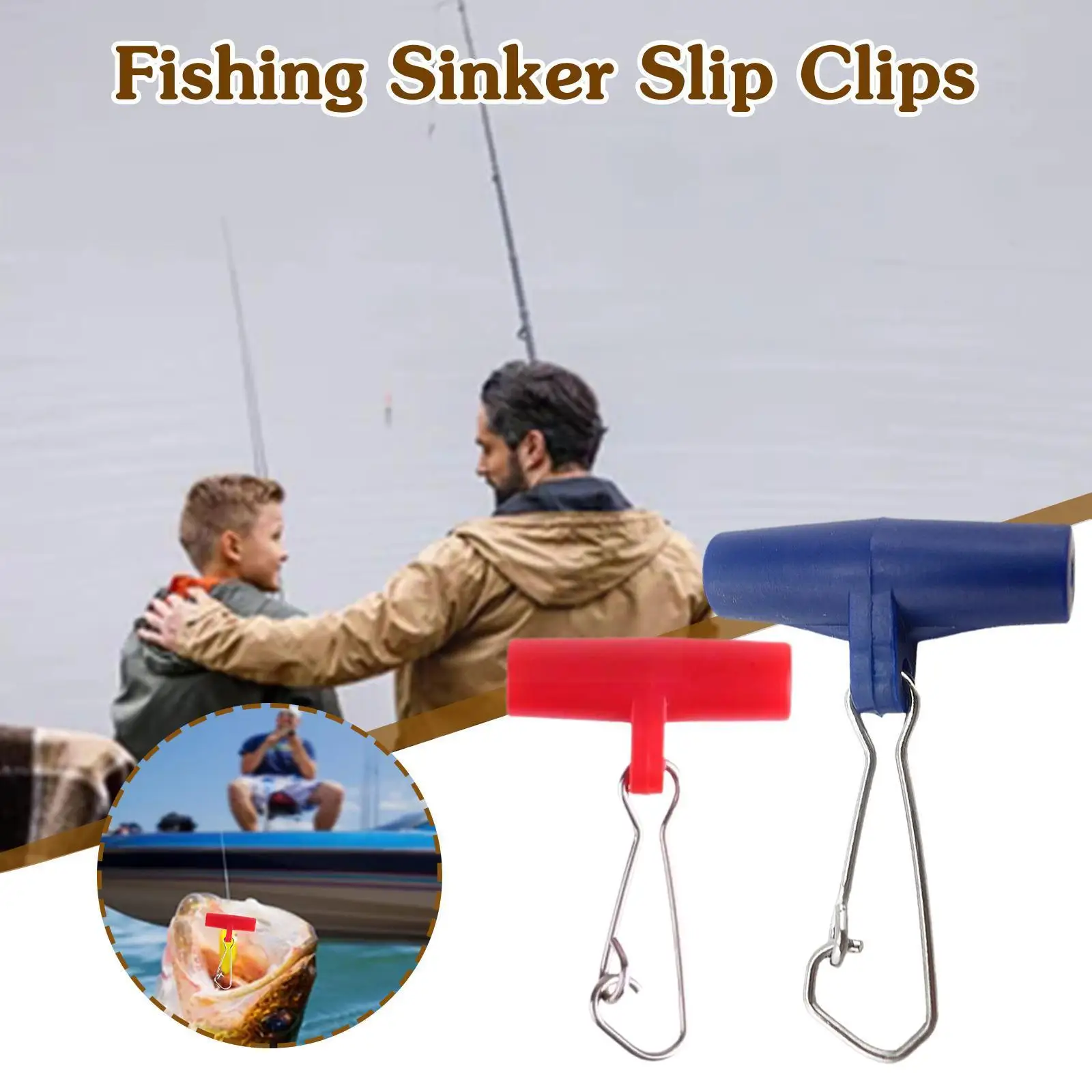 

20pcs Fishing Sinker Slip Clips Plastic Swivel With Snap Swivels Repair Kit Hook Slide Replace H4a7