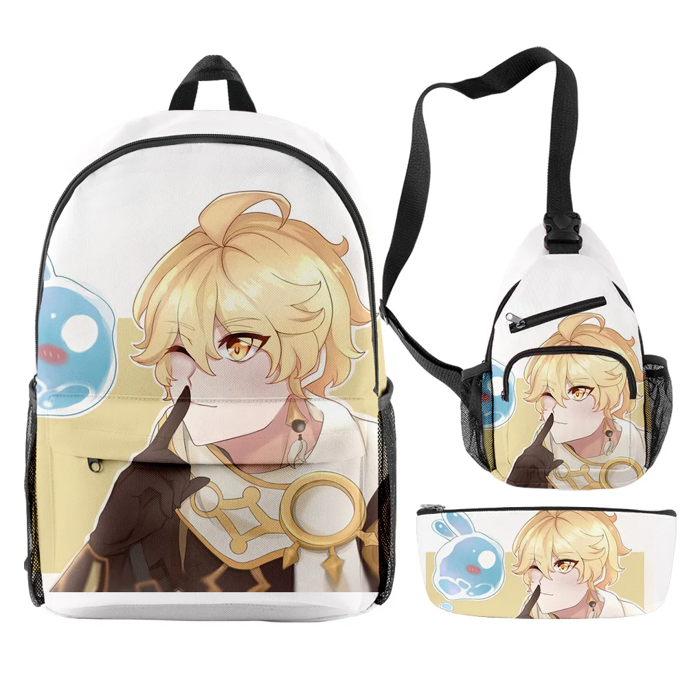 Trendy Novelty Game Genshin Impact 3D Print 3pcs/Set pupil School Bags Trendy Travel Laptop Backpack Chest Bag Pencil Case
Trendy Novelty Game Genshin Impact 3D Print 3pcs/Set pupil School Bags Trendy Travel Laptop Backpack Chest Bag Pencil Case