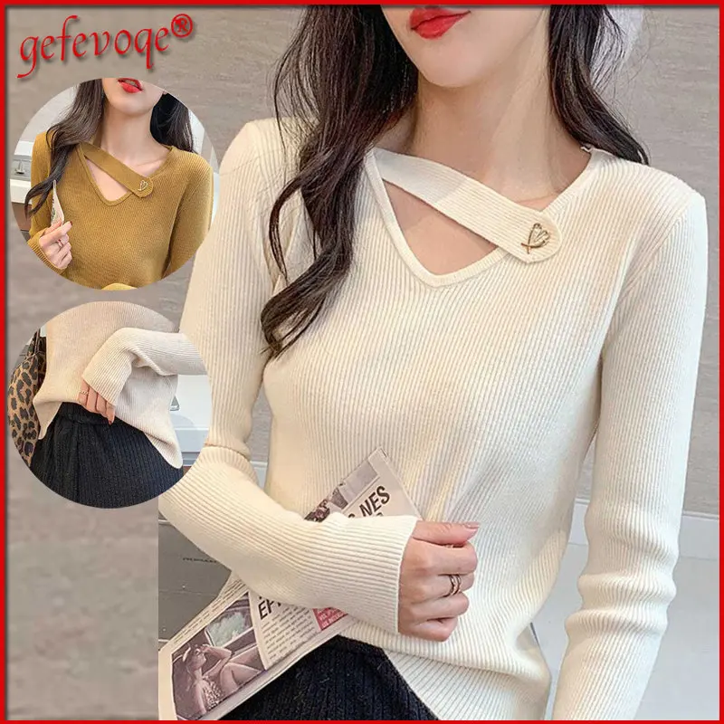 2022Spring Autumn New Fashion Basic Ladies Pullover Tops Women's Sexy Hollow Out Long Sleeve All-match Slim Chic Knitted Sweater
2022Spring Autumn New Fashion Basic Ladies Pullover Tops Women's Sexy Hollow Out Long Sleeve All-match Slim Chic Knitted Sweater