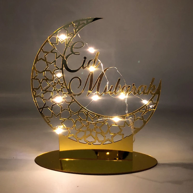Eid Mubarak Gold Silver Acrylic Ornament Ramadan Decoration 2022 for Home Islamic Muslim Festival Party Decor Eid Al Adha Gifts
Eid Mubarak Gold Silver Acrylic Ornament Ramadan Decoration 2022 for Home Islamic Muslim Festival Party Decor Eid Al Adha Gifts