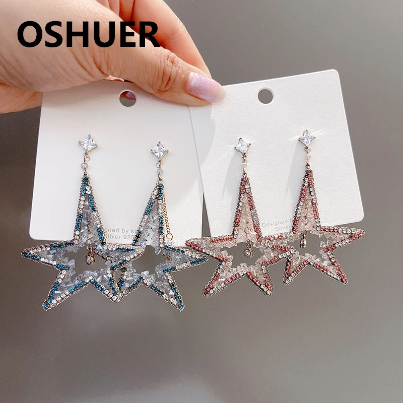 OSHUER ручной работы деликатные панк звезда Висячие фотообои для женщин модные стразы ювелирные изделия подарок
OSHUER ручной работы деликатные панк звезда Висячие фотообои для женщин модные стразы ювелирные изделия подарок