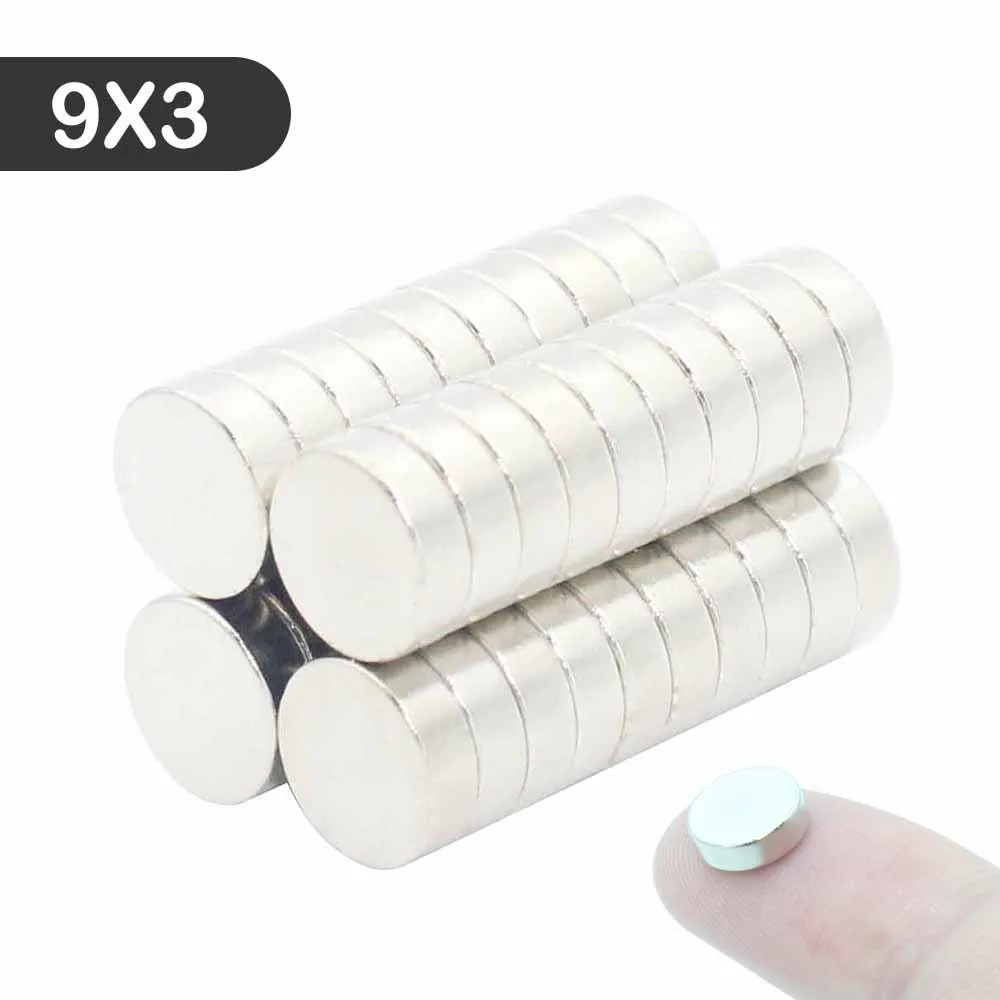 

10/15/20/25/30 Pcs 9x3 Neodymium Magnet 9mm x 3mm N35 Round Magnets Super Powerful Strong Permanent Magnetic imanes Disc 9*3