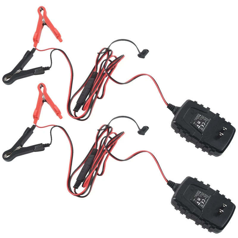 2X 6V 12V 1Amp Trickle Battery Charger Battery Maintainer Smart Float For Lawn Mower ATV RV SUV Golf Cart Boat-US Plug
2X 6V 12V 1Amp Trickle Battery Charger Battery Maintainer Smart Float For Lawn Mower ATV RV SUV Golf Cart Boat-US Plug