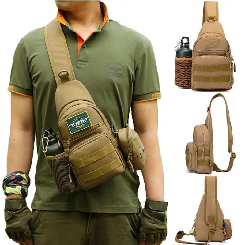 Military Tactical Sling Bag Men Outdoor Hiking Camping Shoulder Army Hunting Fishing Bottle Pack Chest Molle Backpack
Military Tactical Sling Bag Men Outdoor Hiking Camping Shoulder Army Hunting Fishing Bottle Pack Chest Molle Backpack