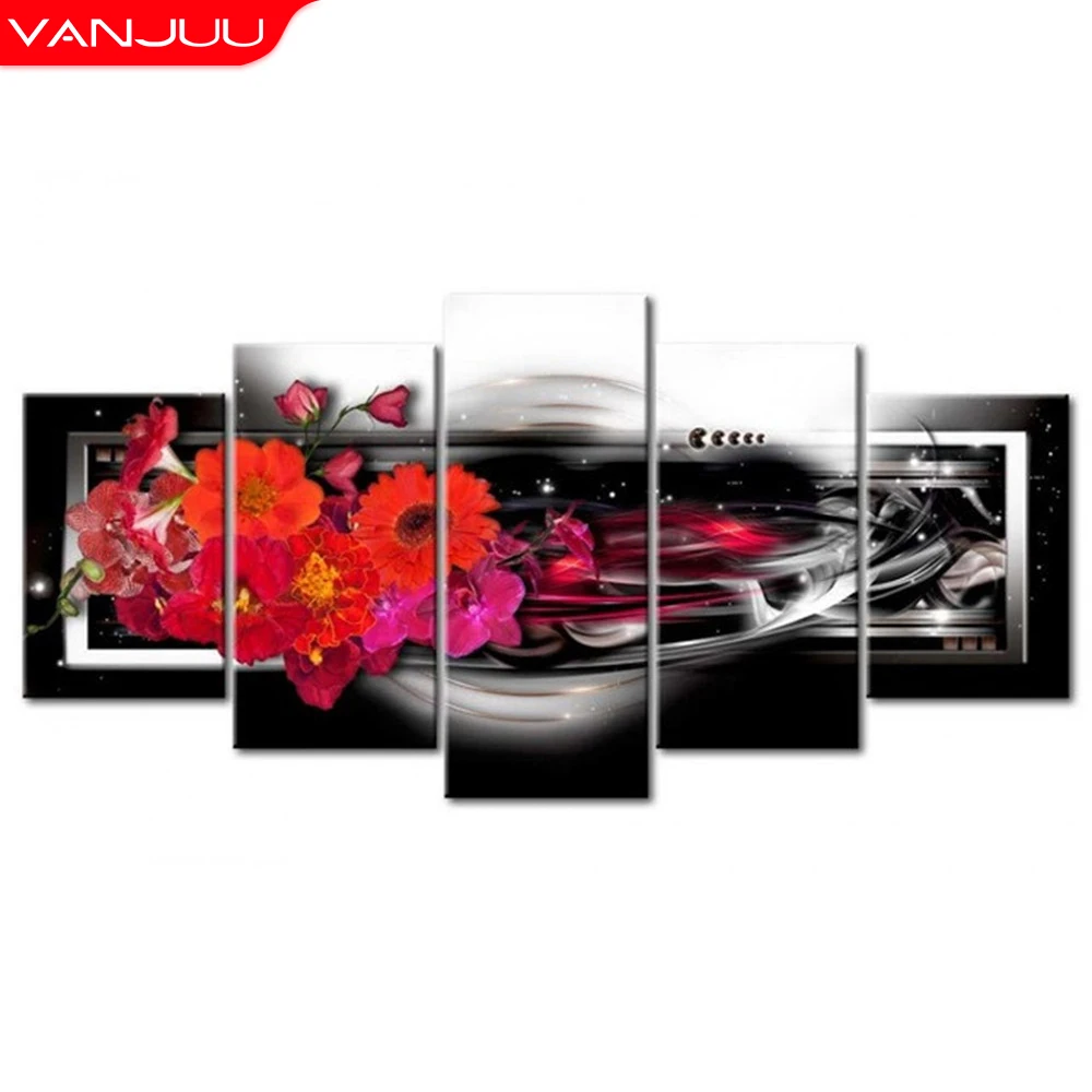 5D картина, Алмазные цветы 5 шт./компл., цветок, алмазная квадратная, круглая, мульти-картина, «сделай сам», домашний декор, подарки 
5D картина, Алмазные цветы 5 шт./компл., цветок, алмазная квадратная, круглая, мульти-картина, «сделай сам», домашний декор, подарки